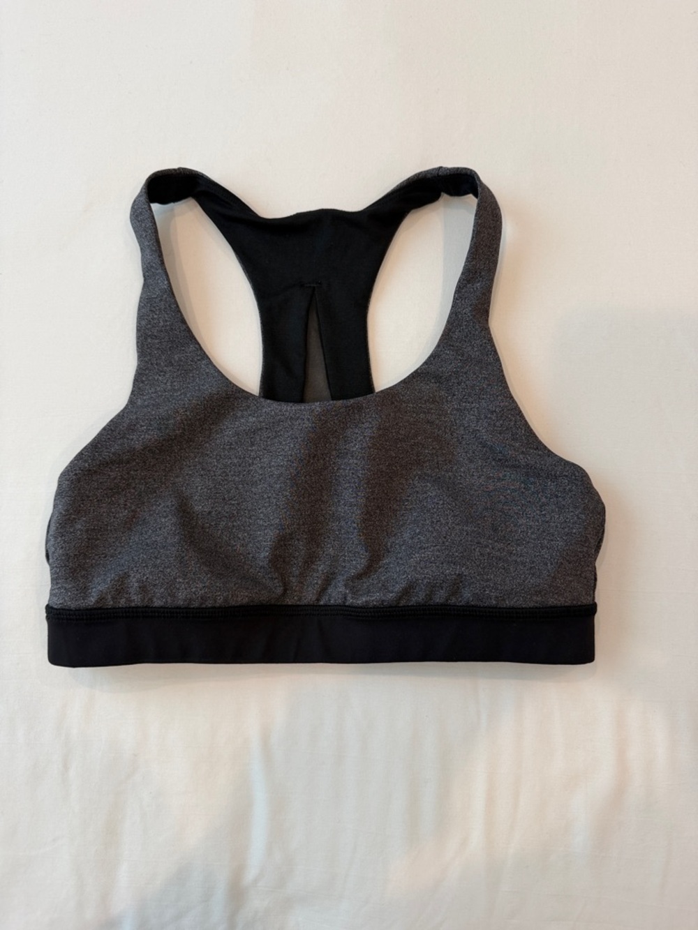 Gray & Black Racerback Sports Bra - Women Intimates